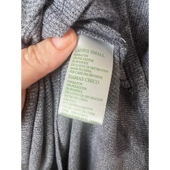 Green Tea Women's Comfortable Ribbed Short Sleeve T-Shirt Shirt Top Size Small S - Picture 5 of 7